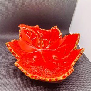 Vietri Cucina Fresca Bowls Leaf Motif Made in Italy Set of 2